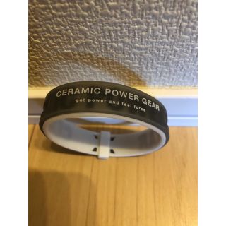 CERAMIC POWER GEAR ブレスレット　クリアブラック　蓄光(ブレスレット)