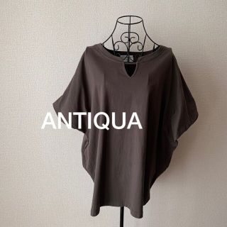 アンティカ(antiqua)のANTIQUA カットソー(カットソー(半袖/袖なし))