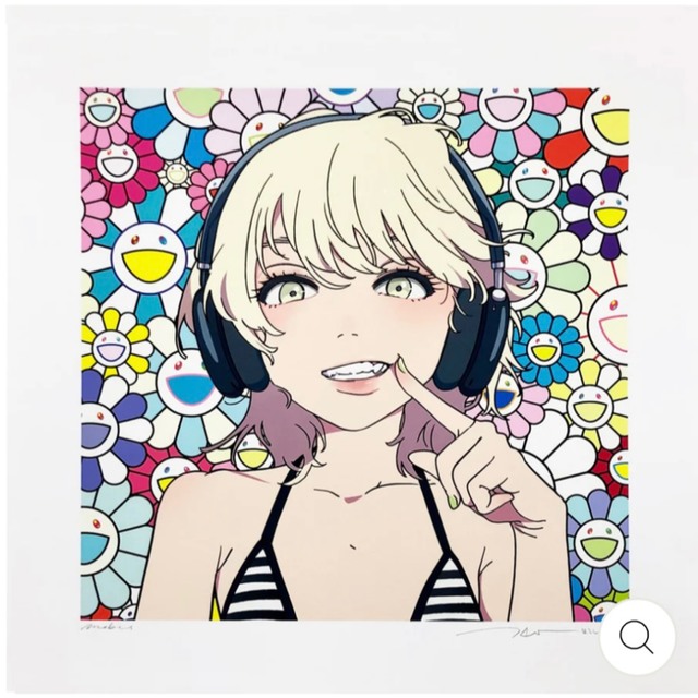 村上隆  × mebae  smile_01 w M.F エンタメ/ホビーの美術品/アンティーク(版画)の商品写真