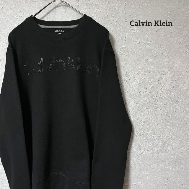 Calvin Klein カルバンクライン トレーナー ビッグロゴ シリコン M