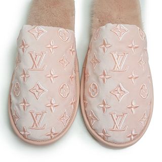 ＊新品LOUIS VUITTON スリッパ　ピンク　サテン　限定品＊