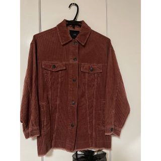 ザラ(ZARA)のZARA コーデュロイ　ジャケット　Mサイズ(ノーカラージャケット)