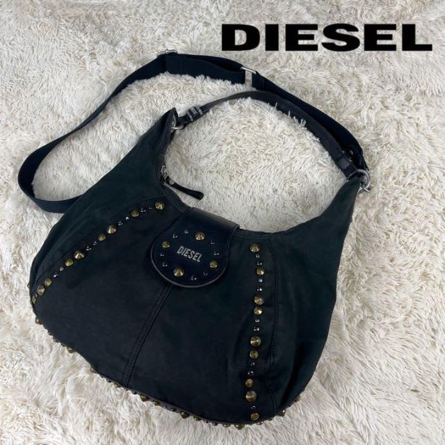 入手困難】DIESEL スタッズ×ファブリック 2way ショルダーバッグ ...