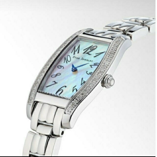 STAR JEWELRY(スタージュエリー)の最終値下げ スタージュエリー ダイヤモンド 0.21ct 腕時計 ソーラー エコ レディースのファッション小物(腕時計)の商品写真
