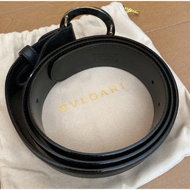 BVLGARI ブルガリ メンズ ベルト ブラック 110/44