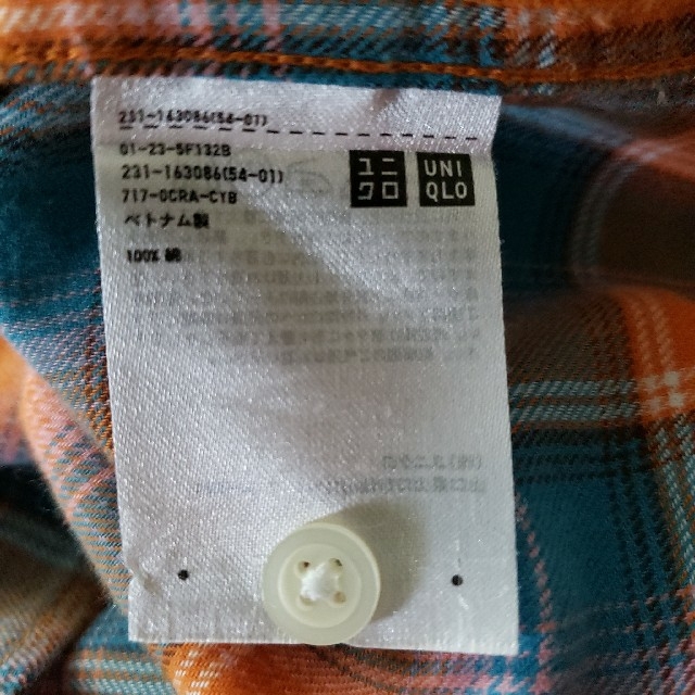 UNIQLO(ユニクロ)の❤UNIQLO❤フランネルチェックシャツ（長袖）XL/匿名配送 レディースのトップス(シャツ/ブラウス(長袖/七分))の商品写真