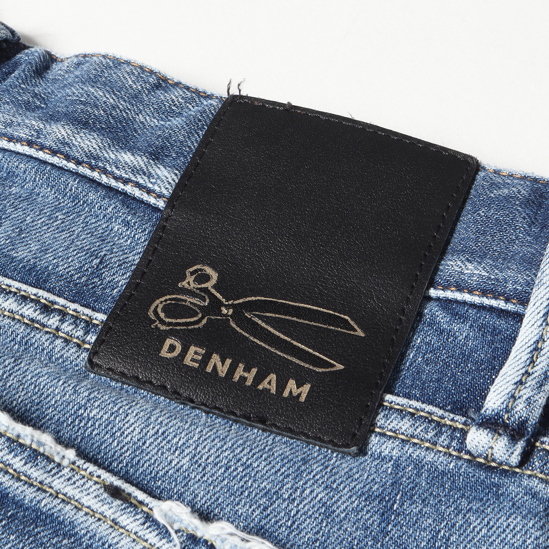 DENHAM デンハム パンツ ストレッチ コットン スリムフィット デニムパンツ RAZOR BL4YS / ボトムス ジーンズ ジーパン  シザーロゴ インディゴブルー W30 L32【メンズ】【中古】