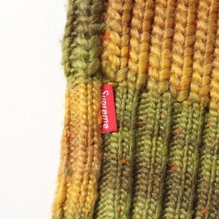 Supreme シュプリーム ニット オンブレ ボーダー ニットセーター Ombre Stripe Sweater 17AW グリーン マスタード XL トップス 長袖 厚手 【メンズ】