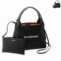 BALENCIAGA トートバッグ ネイビー カバス XS ナイロンバッグ