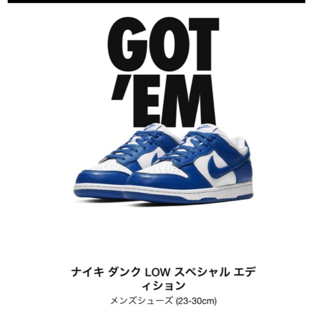 NIKE DUNK LOW SP Varsity Royal 25cm