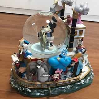 ディズニー(Disney)のDisney ディズニー ミッキー 75周年記念 スノードーム オルゴール 船(キャラクターグッズ)