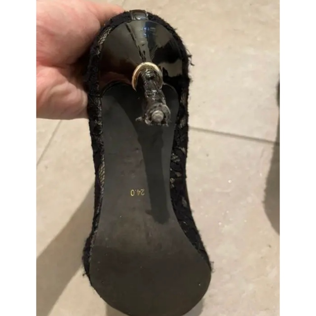 REZOY(リゾイ)のパンプス 黒　24センチ レディースの靴/シューズ(ハイヒール/パンプス)の商品写真