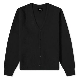 ステューシー(STUSSY)のSTUSSY SHAGGY CARDIGAN 21AW BLACK(カーディガン)