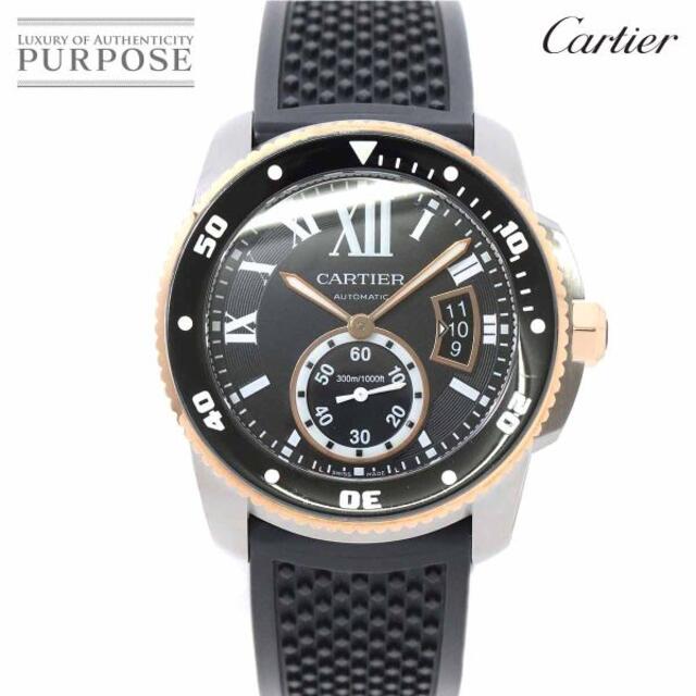 カルティエ Cartier カリブル ドゥ カルティエ ダイバー コンビ W7100055 メンズ 腕時計 K18PG 自動巻き Calibre de cartier VLP 90174877