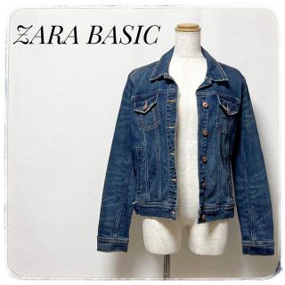 ザラ(ZARA)の【yucchi様】ZARA BASICザラベーシックデニムジャケットMミドル丈(Gジャン/デニムジャケット)