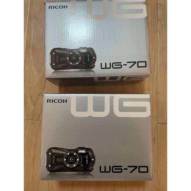 RICOH コンパクトデジカメ WG-70 BLACK