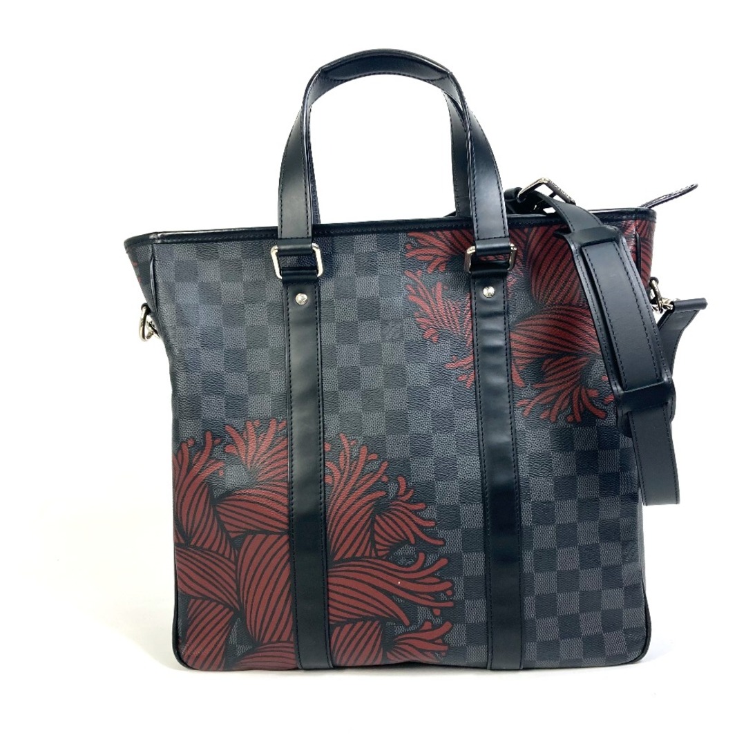 ルイヴィトン LOUIS VUITTON クリストファー・ネメス タダオPM N41717 ダミエグラフィット 2WAY ショルダーバッグ 肩掛け トートバッグ ダミエグラフィットキャンバス ブラック×レッド系