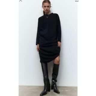 ザラ(ZARA)のZARA ハイヒールレザーブーツ39(ブーツ)