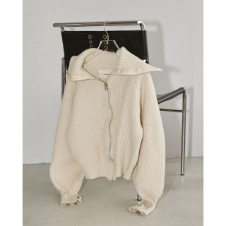 トゥデイフル(TODAYFUL)の新品未使用　todayful Washedwool Zip Knit(ニット/セーター)