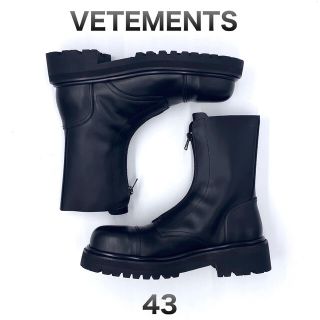 ヴェトモン(VETEMENTS)のreerui様専用 VETEMENTS  コンバット ブーツ レザー ブラック(ブーツ)