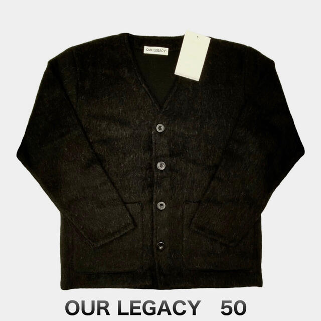 50 our legacy モヘア カーディガン ブラック 新品未使用メンズ
