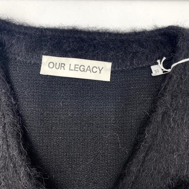 52 OUR LEGACY モヘア カーディガン ブラック 新品未使用 52 OUR LEGACY モヘア カーディガン ブラック 新品未使用