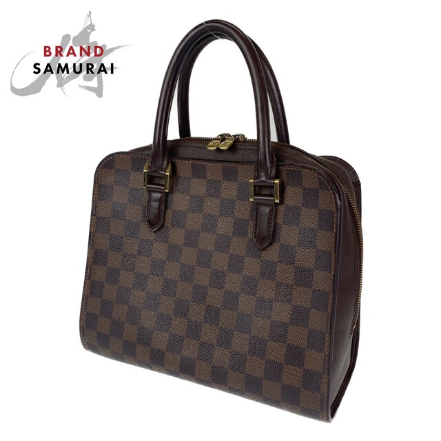 LOUIS VUITTON - LOUIS VUITTON ルイヴィトン ダミエ トリアナ ブラウン PVC /レザー N51155 ハンドバッグ レディース 305997 【中古】