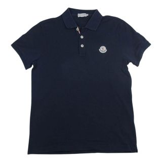 モンクレール(MONCLER)のMONCLER モンクレール ポロシャツ 国内正規品 MAGLIA POLO MANICA CORTA マグリア ロゴワッペン 半袖 ポロシャツ ダークネイビー系 S【中古】(ポロシャツ)