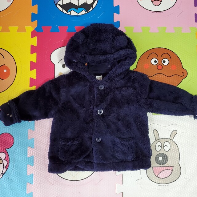 babyGAP(ベビーギャップ)のベビーギャップ クマ耳 ボア パーカー アウター キッズ/ベビー/マタニティのベビー服(~85cm)(ジャケット/コート)の商品写真