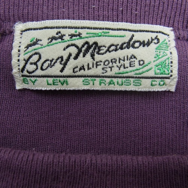 Levi's(リーバイス)のLevi's リーバイス 21931-0024 LVC VINTAGE CLOTHING BAY MEADOWS SWEAT SHIRT ヴィンテージクロージング ベイメドーズ 両V スウェット シャツ パープル系 XL【中古】 メンズのトップス(スウェット)の商品写真