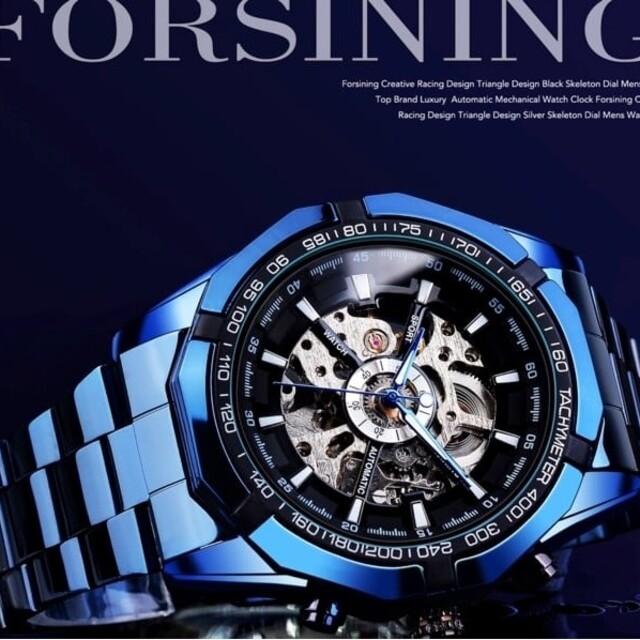 新品❣️送料無料❣️3D フルスケルトン 自動巻き 機械式 メンズ 腕時計
