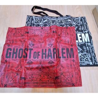 ゴーストオブハーレム(GHOST OF HARLEM)のGHOST OF HARLEM 布ショップバッグ　赤黒セット(ショップ袋)