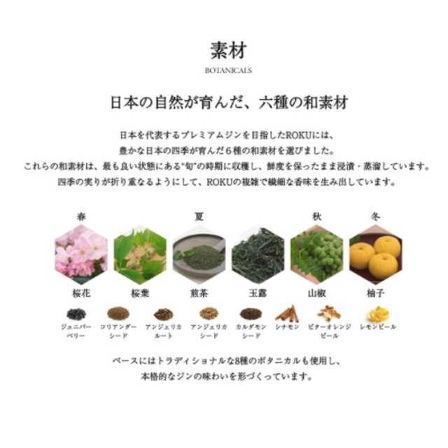 サントリー(サントリー)の【5本】クラフト　ジン　六 食品/飲料/酒の酒(蒸留酒/スピリッツ)の商品写真