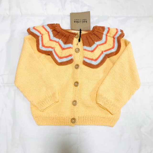 新品】kalinka kids ニットカーディガン 4-5y kalinka kids■カーディガン■5-6y