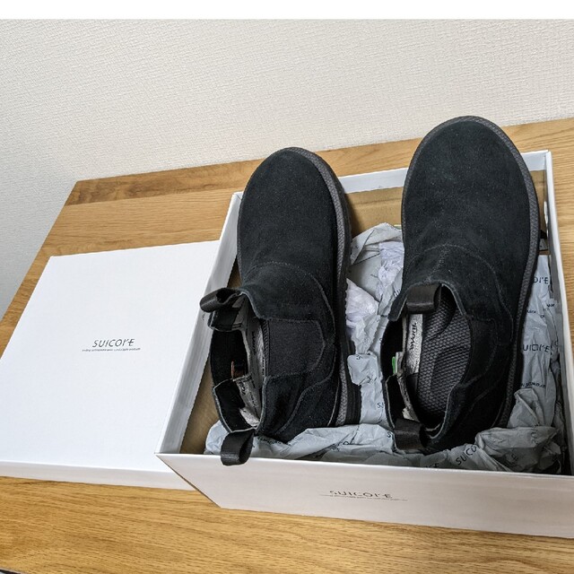 suicoke(スイコック)のbanbi-0325様専用❤　SUICOKE　ショートブーツ　黒　ブラック レディースの靴/シューズ(ブーツ)の商品写真