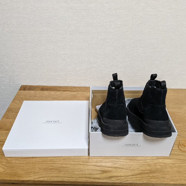 suicoke(スイコック)のbanbi-0325様専用❤　SUICOKE　ショートブーツ　黒　ブラック レディースの靴/シューズ(ブーツ)の商品写真