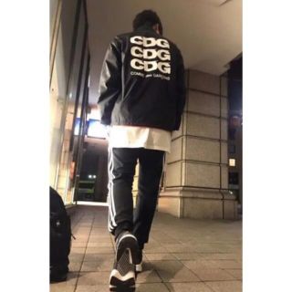 コムデギャルソン(COMME des GARCONS)の【早い者勝ち】コムデギャルソン コーチジャケット ブラック Mサイズ(ナイロンジャケット)