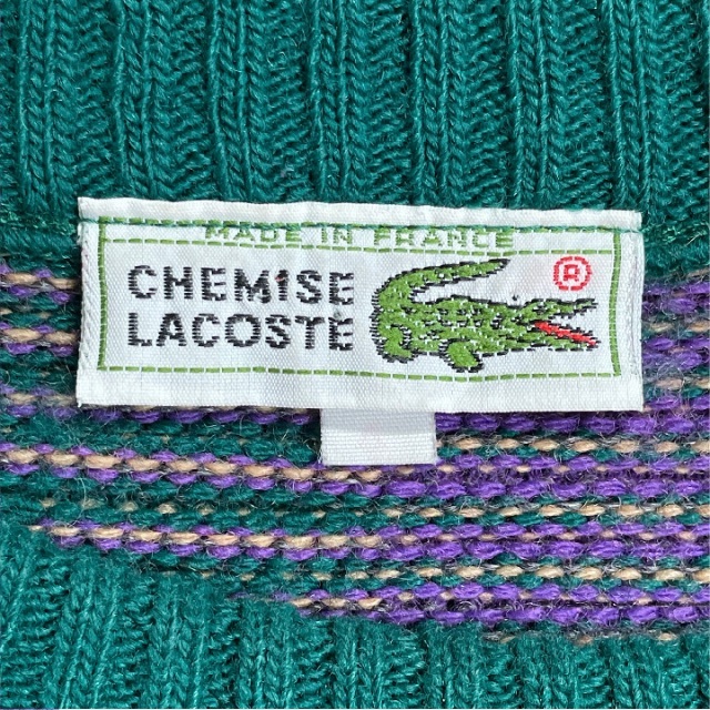 LACOSTE - 【希少80s】LACOSTE ラコステ ウールニットセーター