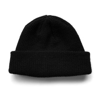 アンユーズド(UNUSED)のUnused｜7G Knit Cap (Black／ブラック)(ニット帽/ビーニー)