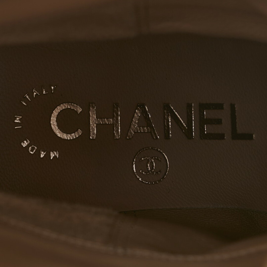 CHANEL - 美品 シャネル ココマーク ロングブーツ レザー レディース