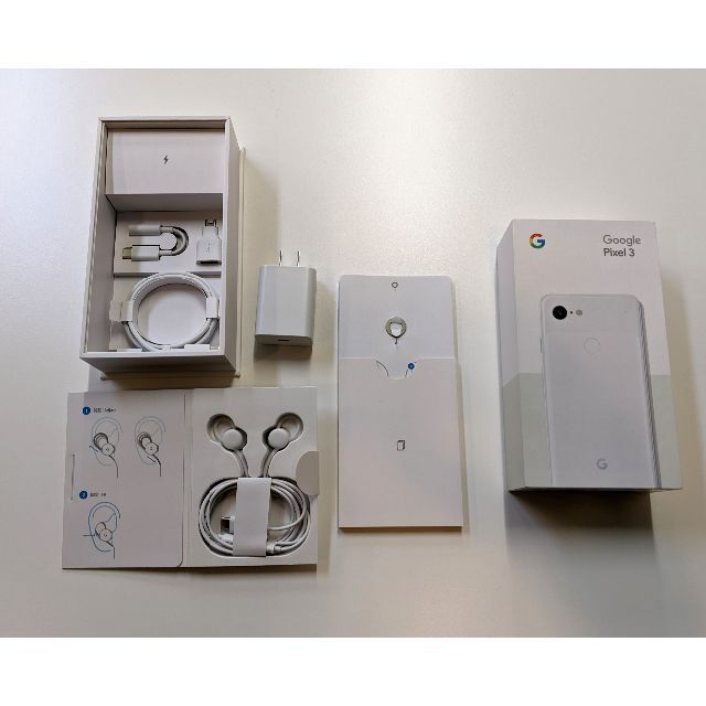 Google Pixel(グーグルピクセル)のGoogle Pixel 3 未使用の付属品・箱（本体なし） スマホ/家電/カメラのスマホアクセサリー(その他)の商品写真