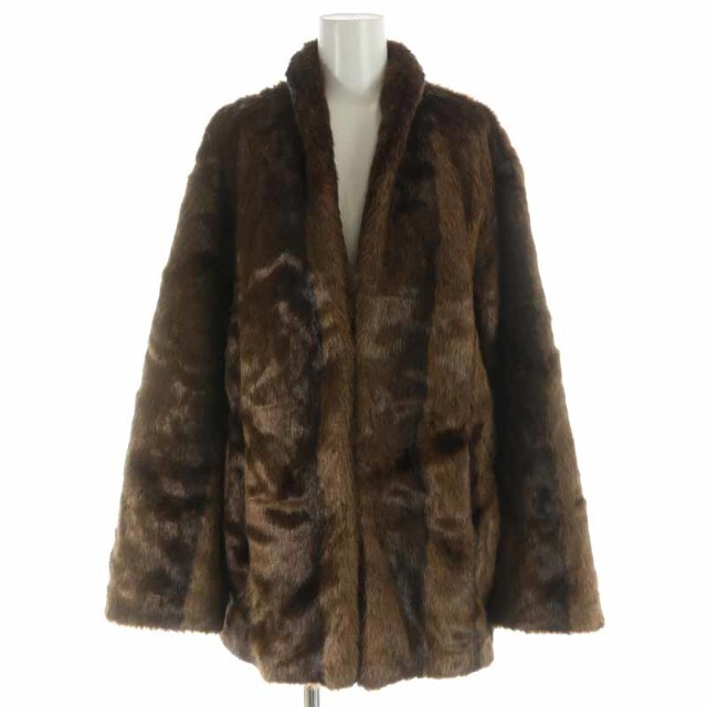 TODAYFUL(トゥデイフル)のTODAYFUL Fake Minkfur Coat ショールカラー 36 S レディースのジャケット/アウター(毛皮/ファーコート)の商品写真