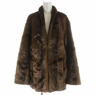 トゥデイフル(TODAYFUL)のTODAYFUL Fake Minkfur Coat ショールカラー 36 S(毛皮/ファーコート)