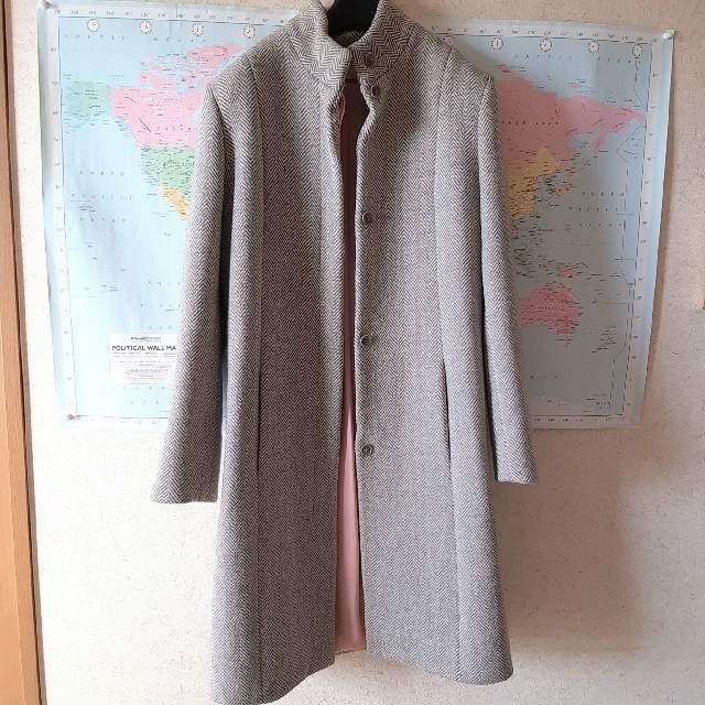 MARCJACOBS ツイードコート wool 伊製 グレー×ホワイト 美品 | フリマアプリ ラクマ