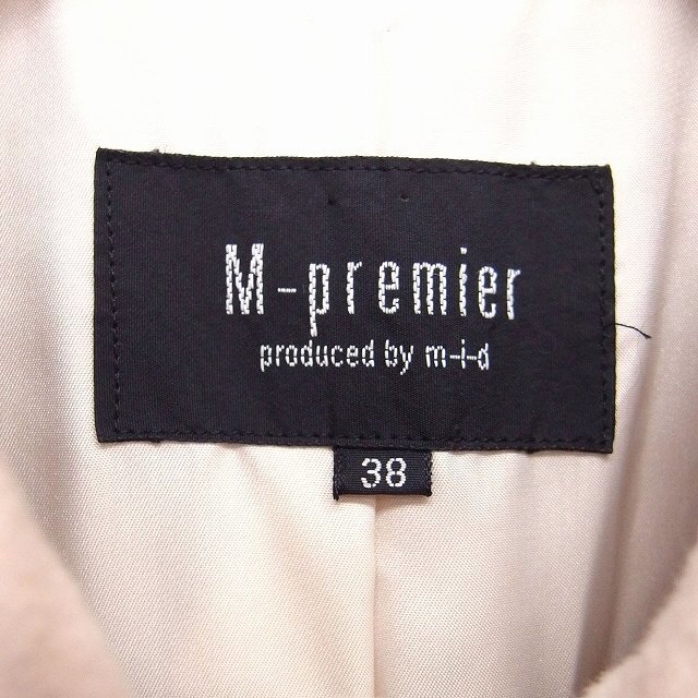 M-premier(エムプルミエ)のエムプルミエ M-Premier ステンカラー ジャケット アウター シングル レディースのジャケット/アウター(その他)の商品写真
