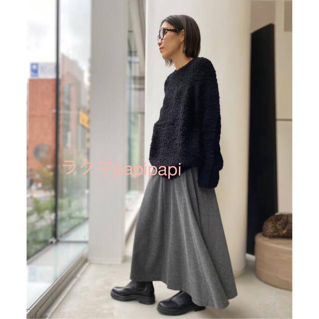L'Appartement DEUXIEME CLASSE(アパルトモンドゥーズィエムクラス)の美品 34 L'Appartement Wool Asymmetry Skirt レディースのスカート(ロングスカート)の商品写真