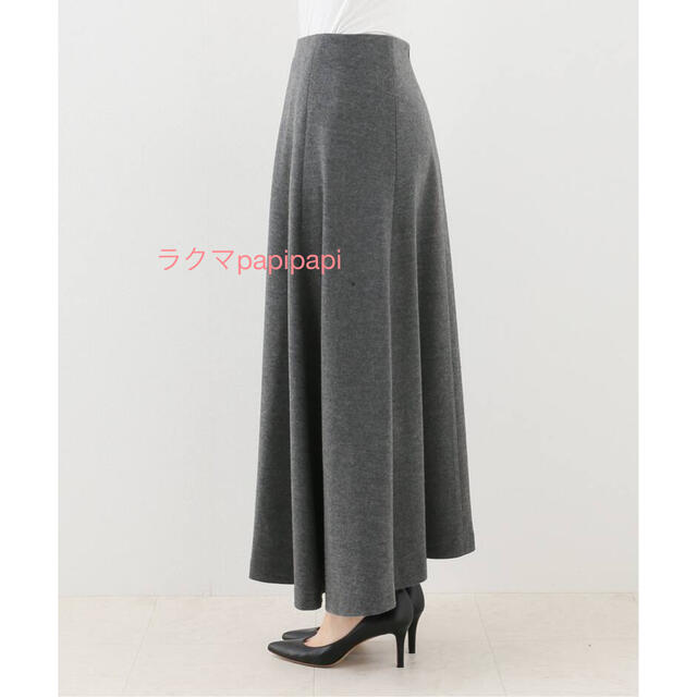 L'Appartement DEUXIEME CLASSE(アパルトモンドゥーズィエムクラス)の美品 34 L'Appartement Wool Asymmetry Skirt レディースのスカート(ロングスカート)の商品写真