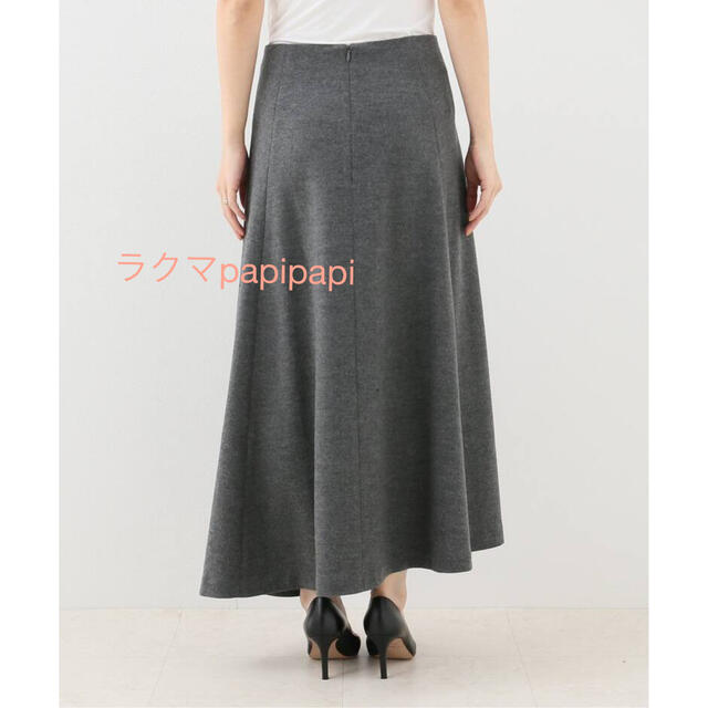 L'Appartement DEUXIEME CLASSE(アパルトモンドゥーズィエムクラス)の美品 34 L'Appartement Wool Asymmetry Skirt レディースのスカート(ロングスカート)の商品写真