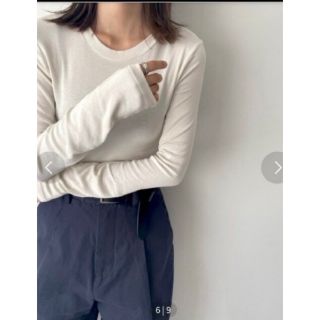 CANAL JEAN - canal Jean via jリブクルーネックロングTシャツの通販