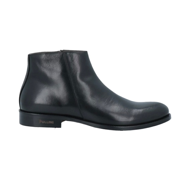 POLLINI メンズブーツ　サイドジップ　BLACK